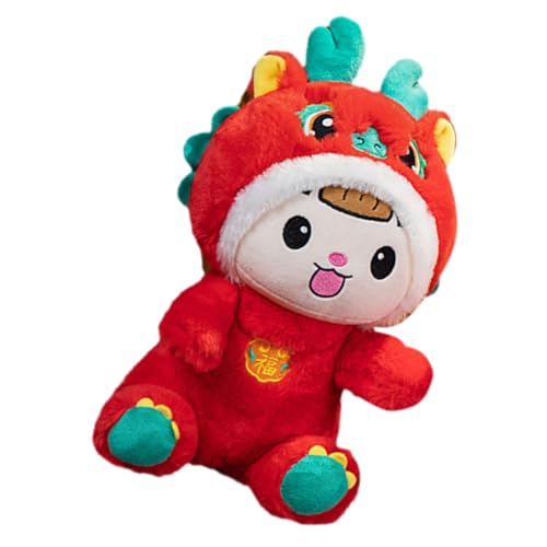 ifundom Sofa-drachenspielzeug Ausgestopfte Drachenpuppe Für Sofa Plüschdrache Neujahrsmaskottchen Plüsch-Drachen- Kleine Drachenpuppe Plüsch Chinesische Drachenpuppe Kurzer Plüsch von ifundom