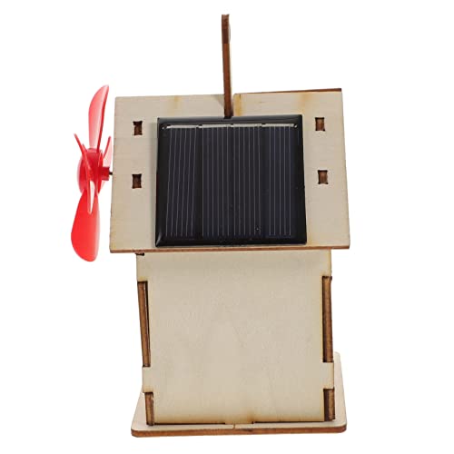 ifundom Solar Bausatz Holzspielzeug DIY Solar Lernspielzeug für Mädchen Jungen Sicheres Experimentierset zur Sonnenenergie Entdeckung Einfach Zusammenzubauen Fördert Eltern Junge Mädchen von ifundom