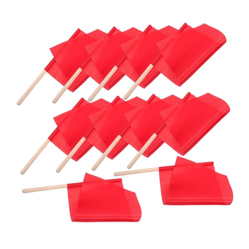 ifundom Solide Flaggen 20 X 30 cm Rote Flaggen Für Gartenfeste Dekorative Party-Ornamente Einsatz in Der Hand ifundom Solide Flaggen 20 X 30 cm Rote Flaggen Für Gartenfeste Dekorative Party-Ornamente Einsatz in Der Hand von ifundom
