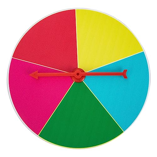 ifundom Spiel Plattenspieler Event hühner bescherung partyhüte Spaßiges Rennrad Puzzle trocken abwischbares Spiel Los drehteller Spielpreisrad Schicksalsrad Plastik von ifundom