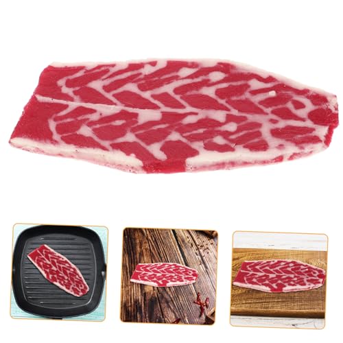 ifundom Steak Gekochtes Fleisch Modell Küche PVC Fake Meat von ifundom
