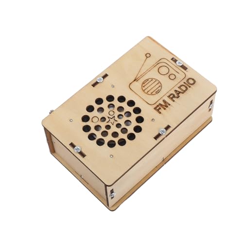 ifundom Stem Wissenschaftsbausatz Fm Radio zum Selbstbauen für Holzmodell mit Handwerklichem Design Fördert Kreativität Lernen und Technikverständnis Lernspielzeug für Schule und Zuhause von ifundom
