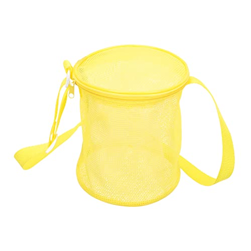 ifundom Strandeimer Strandversorgung Tote Strandtasche Praktische Netztasche Werkzeug Verschleißfester Netzbeutel Tragbare Strandtasche Praktische Spielzeugtaschen Oxford-Stoff Yellow von ifundom