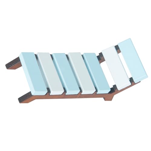 ifundom Strand Miniatur Liege Miniatur Chaise Lounge Bett in Weiß Deko Spielzeug von ifundom