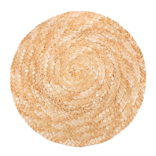 ifundom Strohhutpuppe Sonnenhut Puppenhüte Jays Kappe Luftig Mini-strohhüte Zum Basteln Kleinkind Mütze Kleine Hüte Zum Basteln Kleine Hüte Für Puppen Stroh Miniatur Mini-Zylinder Stroh von ifundom