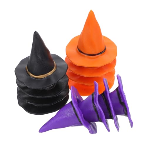 ifundom Stück Mini-hexenhüte: Halloween-hexenhüte, Weinflaschenaufsätze, Halloween-Party-Dekorationen, Puppenhaus-zubehör, DIY-bastelbedarf ifundom Stück Mini-hexenhüte: Halloween-hexenhüte, Weinflaschenaufsätze, Halloween-Party-Dekorationen, Puppenhaus-zubehör, DIY-bastelbedarf von ifundom