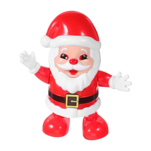 ifundom Tanzendes Weihnachtsmann-Spielzeug: Kreative elektrische Weihnachtsmann-Puppe für die Weihnachtsfeier – lustige Weihnachtsdekoration für Bürotisch, Balkon und Autodekor von ifundom
