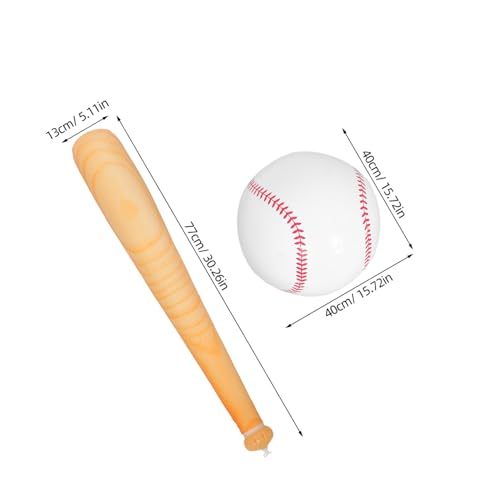 ifundom Teiliges Aufblasbares Baseballspielzeug Set für Leicht Aufblasbare Baseballschläger und Bälle Vielseitig Einsetzbar für Outdoor-Spiel Poolpartys und Baseball-mottopartys von ifundom