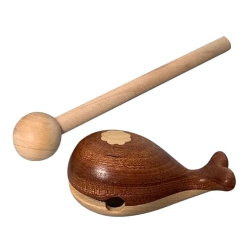 ifundom Tempelblock aus Holz mit Mallet Süßes Wal Design für Auto Dekoration und Musikinstrument Multifunktionales Percussion für Anfänger und Rhythmen ifundom Tempelblock aus Holz mit Mallet Süßes Wal Design für Auto Dekoration und Musikinstrument Multifunktionales Percussion für Anfänger und Rhythmen von ifundom