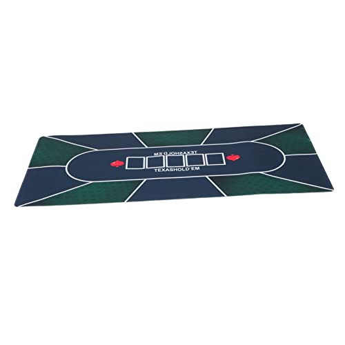 ifundom Texas Hold'em Table Pad Partyspiel Pokertischmatte für Pokerkarte Pokermatte tischdecken Brettspiel Tischdecke Brettspiel-Tischmatte Rechteckige Tischmatte Gummi von ifundom