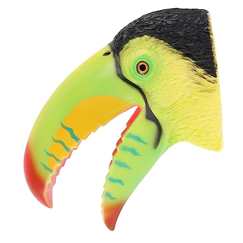 ifundom Tierhand Tragbarer Schlüsselanhänger Figuren Accessoires Dekoration Gewebte Accessoires Queuespitzenformer Gummibandspielzeug Puppe Marionette Handpuppe Weiches Gummi Green von ifundom