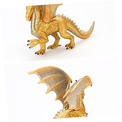 ifundom Tierverzierung Kinderzimmerdekoration Modellbau Dinosaurier-Geburtstagsdekoration Dinosaurier für Jungen tortendeko Einschulung Dinosaurier-Ornament für Golden von ifundom