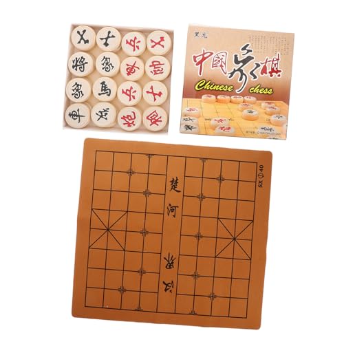 ifundom Schachspiel Aus Holz für Jungen und Mädchen und Erwachsene Chinesisches Schachbrett-Set Tragbares Design Reisefreundliches Schachspiel ifundom Schachspiel Aus Holz für Jungen und Mädchen und Erwachsene Chinesisches Schachbrett-Set Tragbares Design Reisefreundliches Schachspiel von ifundom