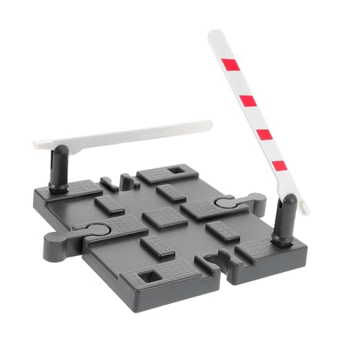 ifundom Train Track Barrier Zubehör für Modelleisenbahn Robustes Kunststoff Gleisabsperrung Kompatibel mit Verschiedenen Spurgrößen Realistisches Eisenbahn Straßensperre Modell für von ifundom