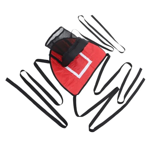 ifundom Trampoline Basketballkorb Ersatzteil Basketballrahmen mit Netz Rot für Indoor und Outdoor Trampolin Vielseitiges Sportzubehör für von ifundom