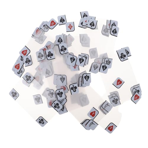 ifundom Transparente wasserdichte Pokerkarten aus Mattem Klarem Kunststoff Kratzfest Anti-Cheat für Strand Pool und Professionelle Kartenspiele von ifundom