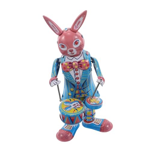 ifundom Retro-Musik-Schlagzeuger Aus Eisen Gefertigter Hase für Jungen und Mädchen Zum Spielen Im Café ifundom Retro-Musik-Schlagzeuger Aus Eisen Gefertigter Hase für Jungen und Mädchen Zum Spielen Im Café von ifundom