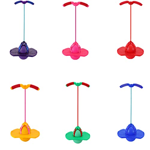 ifundom Übungsball Fliegender Ball Zappelspielzeug Spielplatzball Bällebad fliegen flummies f�r hupfball für für Springball mit Griff rot von ifundom