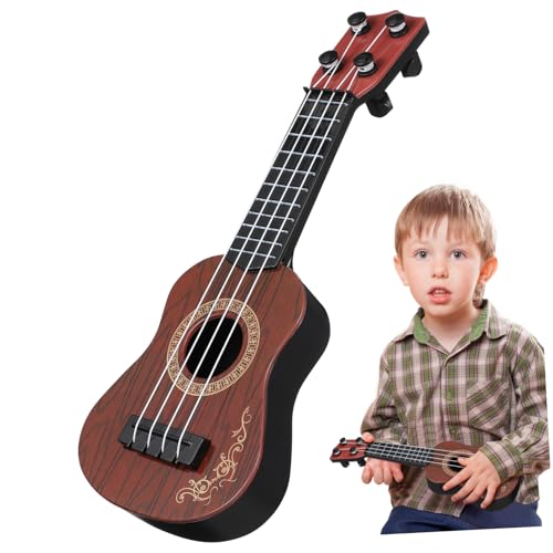ifundom Spielzeuggitarre Für Jungen Und Mädchen Ukulele Starke Nylonsaiten Kompakte Größe Ukulele-Spielzeug Für Jungen Und Mädchen Musikalische Rhythmusübung von ifundom