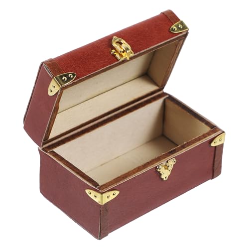 ifundom Puppenhaus Reisekoffer Mini Koffer Miniatur Koffer Spielzeug Szene Schmuck Realistisch Vintage Look von ifundom