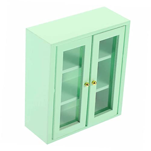 ifundom Wandschrank Gebäude Wohnkultur erste mach es mini Mikrolandschaft Dekoration Desktop-Ornament Miniaturschrank Miniatur-Schrankmöbel Puppenstubenmöbel winzige Möbel Holz Green ifundom Wandschrank Gebäude Wohnkultur erste mach es mini Mikrolandschaft Dekoration Desktop-Ornament Miniaturschrank Miniatur-Schrankmöbel Puppenstubenmöbel winzige Möbel Holz Green von ifundom