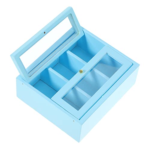 ifundom Wandschrank Kleinkinder Bücherregal Mini Häuser Bausatz Winzig Puppenstubenmöbel Puppenmöbel Holz Blue ifundom Wandschrank Kleinkinder Bücherregal Mini Häuser Bausatz Winzig Puppenstubenmöbel Puppenmöbel Holz Blue von ifundom