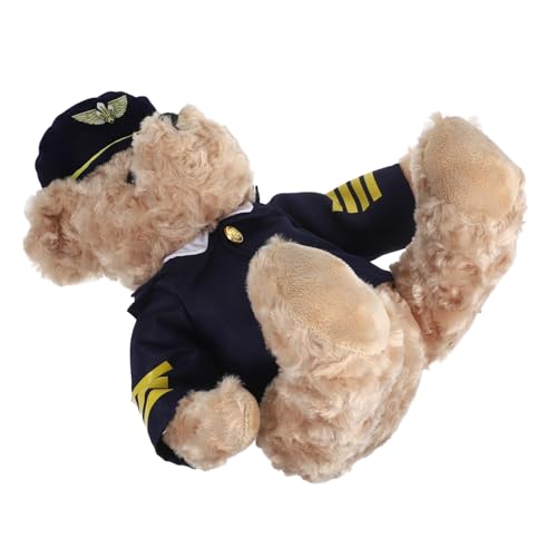 ifundom Weicher Plüschbär Pilotuniform Niedliches Kuscheltier für Hochzeiten Geburtstagsfeiern und Festliche Anlässe Kreatives Dekoration ifundom Weicher Plüschbär Pilotuniform Niedliches Kuscheltier für Hochzeiten Geburtstagsfeiern und Festliche Anlässe Kreatives Dekoration von ifundom