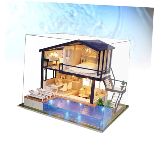 ifundom Miniaturhaus Modelle Hausmodell DIY- Mini Wohnung der Zeit Bambus von ifundom
