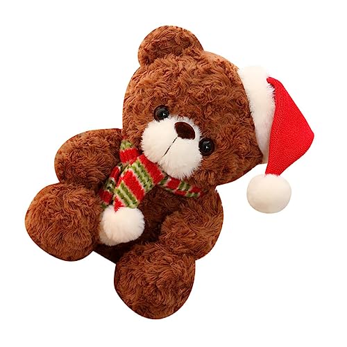 ifundom Weihnachtsbär Ausgestopfter Dinosaurierbär Puppe Dekoration Festivalplüsch Wendbares Plüschtier Plüsch Abschlussbär Puppe Weihnachtsplüschpuppe Faultier Tiere von ifundom