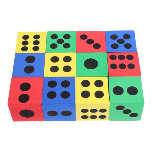 ifundom Würfel in Leuchtenden Farben 12 Stück Riesige Würfel Für Event-Dekorationen Klassenzimmer-Spiele Mathe-Spielzeug Mehrseitig Tragbar Große Größe Unterhaltung Für Jungen Und Mädchen ifundom Würfel in Leuchtenden Farben 12 Stück Riesige Würfel Für Event-Dekorationen Klassenzimmer-Spiele Mathe-Spielzeug Mehrseitig Tragbar Große Größe Unterhaltung Für Jungen Und Mädchen von ifundom
