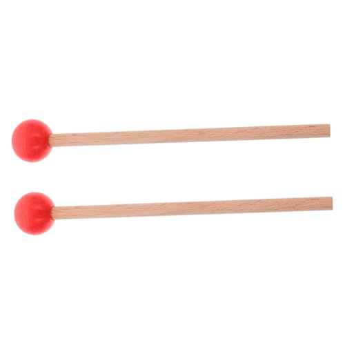 ifundom Xylophon Mallets aus Holz mit Gummikopf Ergonomische für Marimba Tongue Drum und Percussion Instrumentenzubehör von ifundom