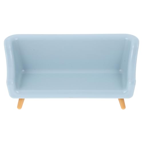 ifundom Lifelike Mini Sofa Ornament Sky Miniatur Sofa Für Puppenhaus Dekoratives Spielzeug Realistische Simulation Für Kinderzimmer-Dekoration Und Rollenspiel von ifundom
