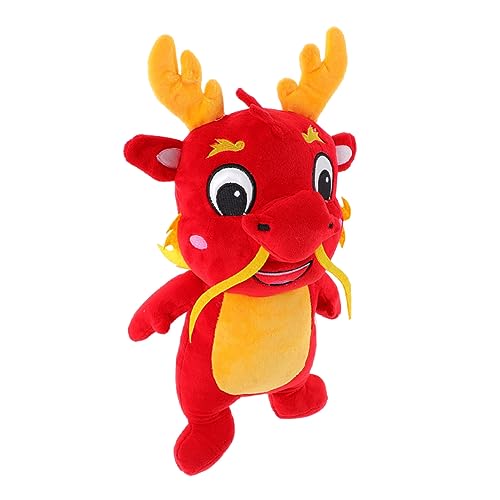 ifundom ausgestopfter Drache Chinesisches Neujahrsdrache-Plüschtier Drache gefülltes Puppenspielzeug Drachenpuppe Drachen-Kuscheltiere Drache Stofftier Stofftiere Puppe rot ifundom ausgestopfter Drache Chinesisches Neujahrsdrache-Plüschtier Drache gefülltes Puppenspielzeug Drachenpuppe Drachen-Kuscheltiere Drache Stofftier Stofftiere Puppe rot von ifundom