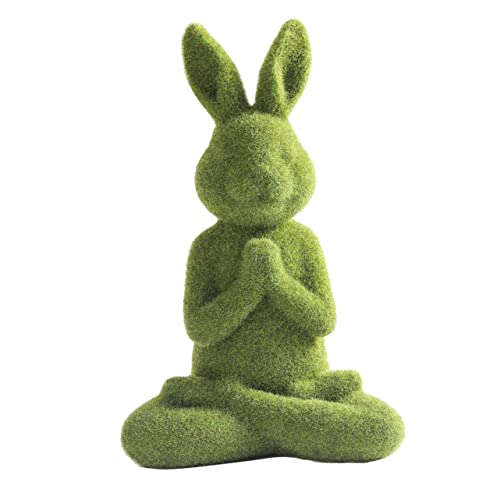 ifundom ausgestopftes Hasenspielzeug Stofftier-Plüschpuppe Plüschmodell Hase Plüsch knuddelig Hasen plüschtier Hasen künstliches kleines Kaninchen Osterschmuck Harz Green von ifundom