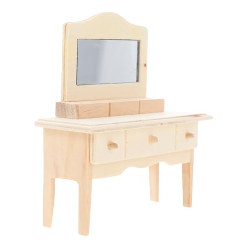 ifundom für Möbelmodelle holzspielzeug für stylingbã¼rsten Miniaturholzmöbel kinderspielzeuge Decor Möbeldekore aus Holz Miniatur-Outdoor-Tools Beige von ifundom