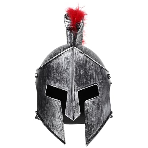 ifundom -helm-ritter Wikingerhelm Spartanisches Kriegerkostüm Ochsenhornhelm Mittelalterlicher Hut Maskeradekostüm Griechisches Helm Aus Kleidungsstücke Cosplay Pvc-kunststoff Mann von ifundom
