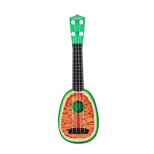 ifundom kinderinstrumente Kinder musikinstrumente Mini-Obstinstrumente Gitarrenspielzeug in Wassermelonenform Mädchenspielzeug Obst Gitarre Gitarren-Ukulele-Spielzeug Jahrgang Farbkasten von ifundom