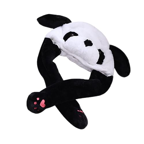 ifundom Niedliche Plüsch-panda-mütze Mit Hochgezogenen Ohren Stofftiere Foto-accessoire Für Jungen Mädchen Und von ifundom