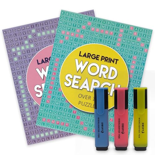 ihoot Wordsearch Bücher für Erwachsene und Kinder, A4, Set mit 2 Textmarkern, Wortsuchbücher für Erwachsene, Reisespiel, Gehirnaufgaben, über 160 Puzzles in jedem ihoot Wordsearch Bücher für Erwachsene und Kinder, A4, Set mit 2 Textmarkern, Wortsuchbücher für Erwachsene, Reisespiel, Gehirnaufgaben, über 160 Puzzles in jedem von ihoot