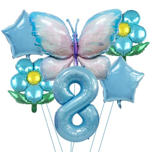 ihreesy Bunte Mini-Schmetterlingsballons, Aluminiumfolie-Cartoon-Tiere, Perfekt für Partyszenen von ihreesy