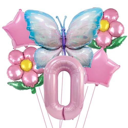 ihreesy Digitale Schmetterlingsflügel-Ballons, Mini-Aluminiumfolien-Cartoon, Ideal zur Dekoration von Geburtstagsfeiern von ihreesy