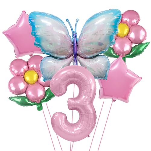 ihreesy Digitale Schmetterlingsflügel-Ballons, Mini-Aluminiumfolien-Cartoon, Ideal zur Dekoration von Geburtstagsfeiern von ihreesy