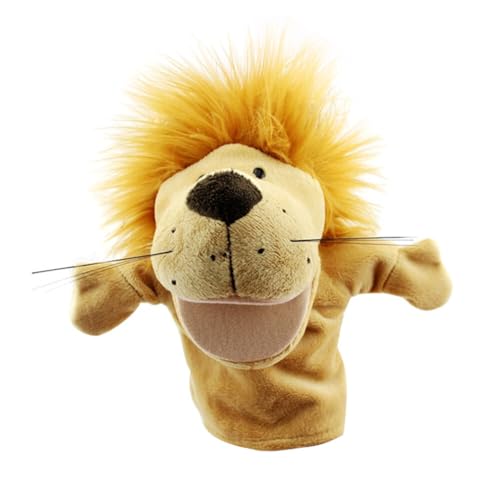 ihreesy Guter Bär Löwen Handpuppe für Kinder, Kuscheltier Handpuppe mit beweglichem Mund und kreativem Spiel von ihreesy