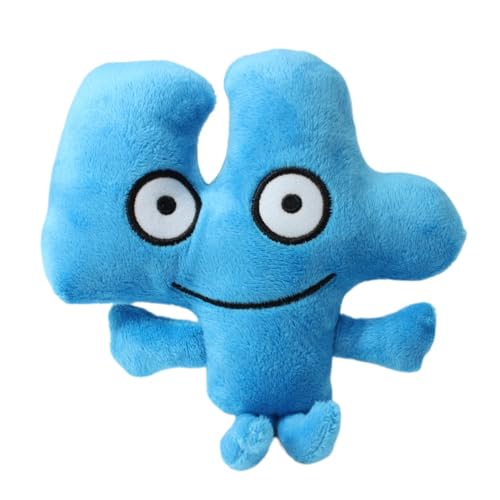 iiFi BFDI Algebraliens Plüschtiere Battle for Dream Island Plüschtier, Algebraliens Puppen Vier/VIERZEHN/EINS/SECHS/ZEHN/DREI/Zwei/X Plüschtiere für Fans (Four 18cm) von iiFi