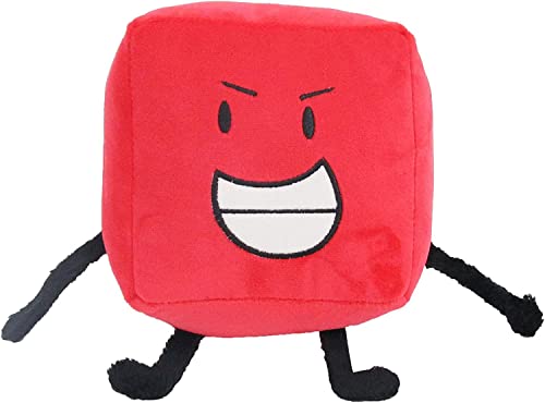 iiFi Battle for Dream Island Plüsch-Spielzeug, Bfdi Plushies Leafy/Firey/Flower/Bubble/Teardrop/Stift, gefüllte Puppen Spielzeug für Fans (Block 15 x 15 cm) von iiFi