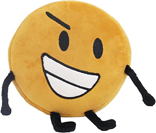 iiFi Battle for Dream Island Plüsch-Spielzeug, Bfdi Plushies Leafy/Firey/Flower/Bubble/Teardrop/Stift, gefüllte Puppen Spielzeug für Fans (Gold, 17 x 17 cm) von iiFi