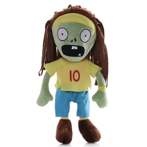 iiFi PVZ Cosplay Zombie Plüsch 30cm Disco/Rock/Dance Zombie Stoffpuppe Pflanzen vs Zombies Weiche Puppe Spielzeug Geburtstagsgeschenk für Fans (Sports No.10 Zombie) von iiFi