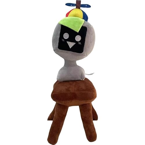 iiFi Sprunki Plüschtier 20 cm, superweiches Sprunki-Spiel-Plüschtier, süßes Oren/Pinki/Wenda/Simon-Plüschtier, Incredibox Sprunki-Spiel-Sammlerstück für Fans (MR. Fun Computer) von iiFi