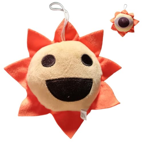 iiFi Sprunki Plüschtier 20 cm, superweiches Sprunki-Spiel-Plüschtier, süßes Oren/Pinki/Wenda/Simon-Plüschtier, Incredibox Sprunki-Spiel-Sammlerstück für Fans (MR. Sun) von iiFi