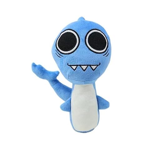 iiFi Sprunki Plüschtier 20 cm, superweiches Sprunki-Spiel-Plüschtier, süßes Oren/Pinki/Wenda/Simon-Plüschtier, Incredibox Sprunki-Spiel-Sammlerstück für Fans (Shark) von iiFi